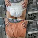 6 Pcs Adult Leakproof Incontinence Underwear for Women Men Pull on Cover Pant Washable Underpants Reusable Plastic Diaper Covers for Disabled, Elderly, Postpartum (Multicolored,X-Large)