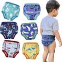 MooMoo Baby Absorbent Potty Training Underwear 6 Packs Cotton Training Pants for Boys and Girls 2T-9T