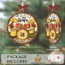 2 x Drum Christmas Ornament 2025 - Music Ornament for Drummers, Drum Gifts for Men Women Boys Girls, Wooden Christmas Ornaments for Tree Decor - Holiday Keepsake & Xmas Gift Exchange Idea
