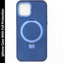 Premium Soft Polycarbonate Case/Cover for iPhone | Protective Shockproof with Anti-Scratch Quality | Ring Stand (iPhone 13 Pro, Blue)