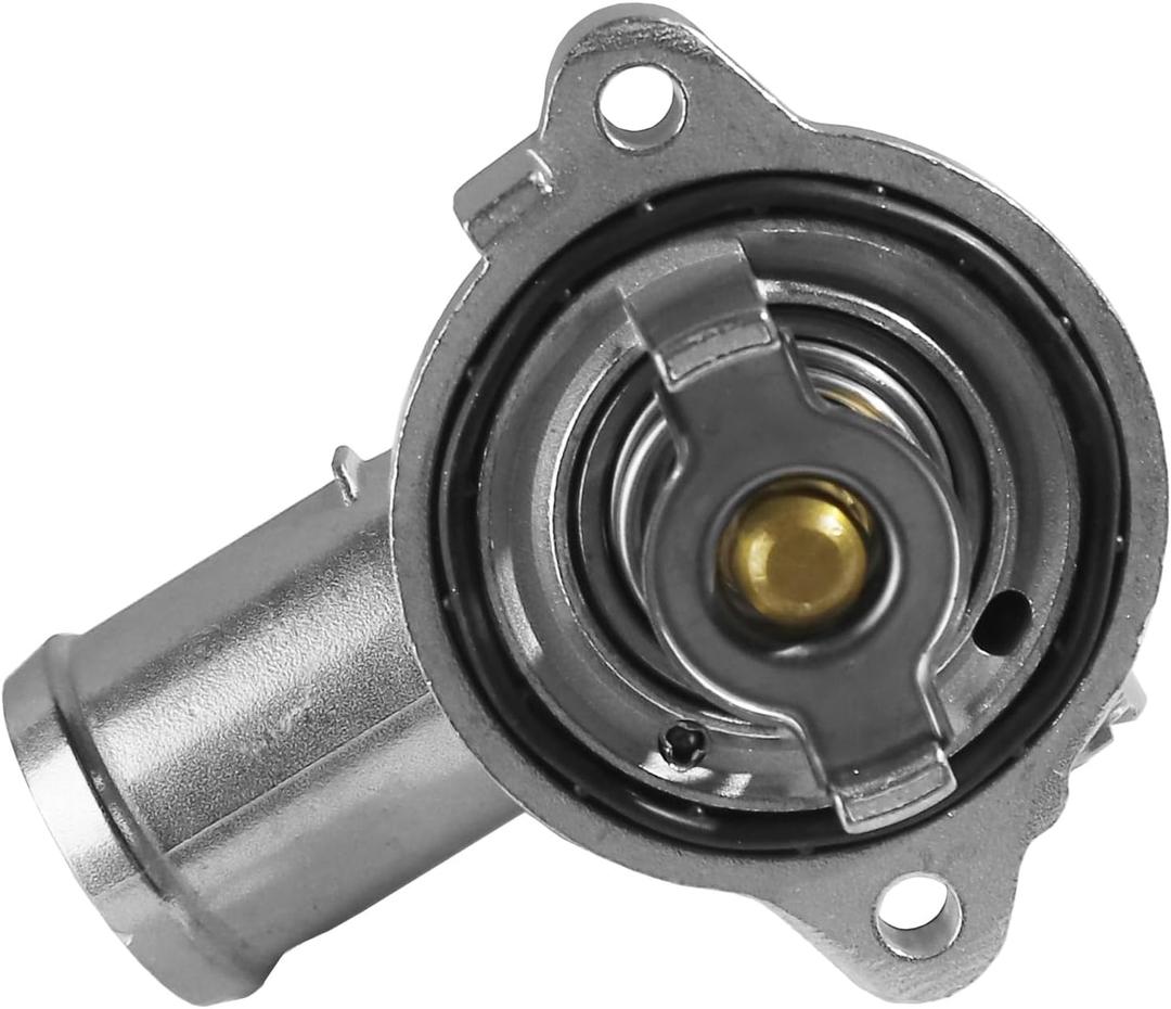 Aluminum Engine Coolant Thermostat Housing Assembly Fit for 300 3.6L 2011-2022, Challenger 3.6L 2011-2022, Charger 3.6L 2011-2022, 300C 3.6L 2013-2017 Replace 5184977AD 902-3035