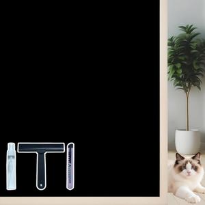 Blackout Window Privacy Film Sun Blocking UV Protection Static Cling Room Darkening Heat Control No Glue Removable Window Coverings for Home Black 23.6 x 78.7 Inch