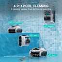 WYBOT C1 Cordless Robot Vacuum for Inground Pools, Grey with White
