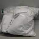 BESTVIP 6 Pack 120" White Round Fabric Tablecloths | Fits 48"-78" Tables | Polyester Washable Decorative Table Cloth Cover for Wedding, Reception, Banquet, Birthday, Parties, Buffets, Restaurant