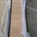 Furnnylane 4 Panel Bamboo Room Divider - 5.6 ft Tall Folding Privacy Screen for Room Separation, Natural Brown (67 x 61.4 inches)