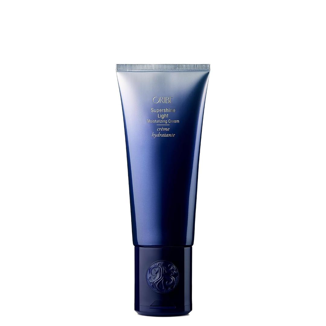 Oribe Supershine Light Moisturizing Styling Cream - Adds Shine & Smooths Frizz With Heat Protection - Blowout Primer, Air Dry Cream & Style Finisher - For Fine & Medium Hair - 5 oz