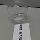Permo Lighting Fixture Replacement 5.9" Round Globe Clear Glass Shade