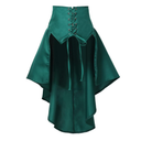 COSDREAMER Women's Steampunk Gothic High Low Skirt Victorian Bustle Skirt, M