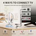 Earbay Wireless Headphones for TV Watching, TV Headset Wireless for Seniors with Transmitter Charging Dock, Bluetooth V5.4 Over Ear TV Headphones &No Audio Delay, Gift for Elderly/Parents