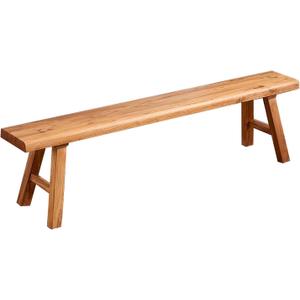 47.2in Wood Bench Indoor  Rustic Farmhouse Entryway Bench, Skinny Bench Design, Made of Extra-Thick Solid Wood, Perfect for Dining Room, Hallway, or End of Bed