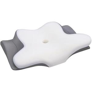 PAYHUIN Cervical Neck Pillow, Memory Foam Pillows for Neck and Shoulder. Ergonomic Pillow with Breathable Ice Silk Cover