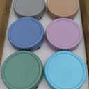 DRKIO 6 Pack Glass Baby Food Storage Containers - 4 Oz Baby Food Jars with Lids Baby Food Maker Microwave Dishwasher Freezer Safe 100% Leak Proof BPA Free Reusable