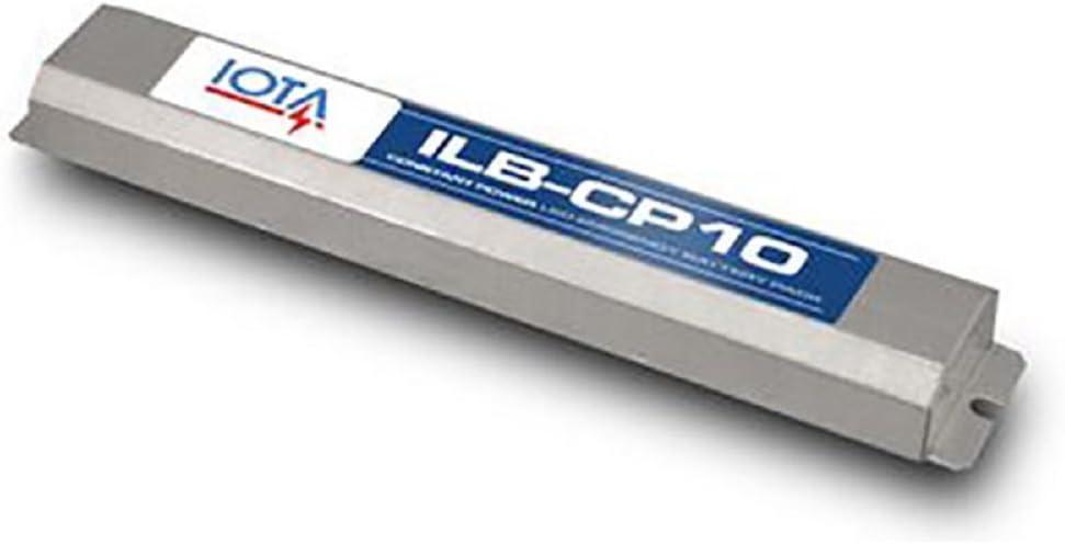 IOTA 10W Emergency LED Driver for Class 2 LED Luminaires. Constant Wattage Output. Universal 120-277V Input. Auto-Sense 10-60VDC Forward Voltage. Galvanized Steel Housing, 24 in. Ni-Cad Battery