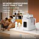 Baby Bottle Washer, Sterilizer & Dryer - All-in-One Pro Cleaning Machine with Fishbone Spray Arm, Self-Cleaning & AUTO Mode, Dual Water Inlet for Bottles, Breast Pump