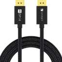 IVANKY DisplayPort Cable 1.4, 8K DP Cable 15ft [8K@60Hz, 4K@144Hz, 1080P@240Hz], Support HBR3, 32.4Gbps, HDCP 2.2, HDR, Compatible for Gaming Monitor, TV, PC, Laptop and More