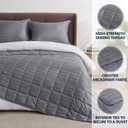 Anfie Weighted Blanket King Size for Adults (80"x87" 20lbs Stripe Grey),Cooling Heavy Blanket for Sleeping Perfect for 190-210 lbs, Breathable Blanket for Adults & Couple All Season, Machine Washable