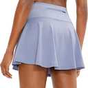 SANTINY Pleated Tennis Skirt for Women with 4 Pockets Women's High Waisted Athletic Golf Skorts Skirts for Running Casual S