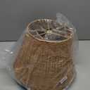 Aspen Creative 32989, Empire Natural Rattan Spider Shade, 9" Top x 14" Bottom x 9-1/2" Slant