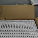 Pinkpum 5 Pack Stackable Plastic Storage Closet Organizers and Storage Bins Drawer Shelf Storage Container for Wardrobe Cupboard Kitchen Bathroom Office White