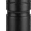 Vacuum Insulated Water Bottle Thermo Water Flask with Cup 680ml/23oz Stainless Steel Thermal Water Bottles Thermo for Hot and Cold Drinks Coffee Water(Black,Single)