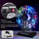 Bar Accessory Decor Liquor Shelves Tequila Glass Display Ferris Wheel Light up LED Shot Glass Holder Decoration Lights Cup Holder, Wine Rack for Home and Bar(No Glasses)