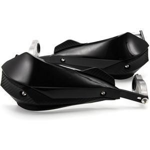 Evomosa Universal Motorcycle Hand Guard Shield, Black Aluminum, Fits 22mm/25mm/28mm Handlebars, Cruiser Bike, Hand Protection, Windproof