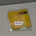 Kids Work Gloves Age 2-14, Extra Soft Deerskin Suede, Durable, Flexible Toddler Youth Genuine Leather Gloves for Kids Yard Work, Working, Gardening (Medium, Yellow, 5-7 Years Old)