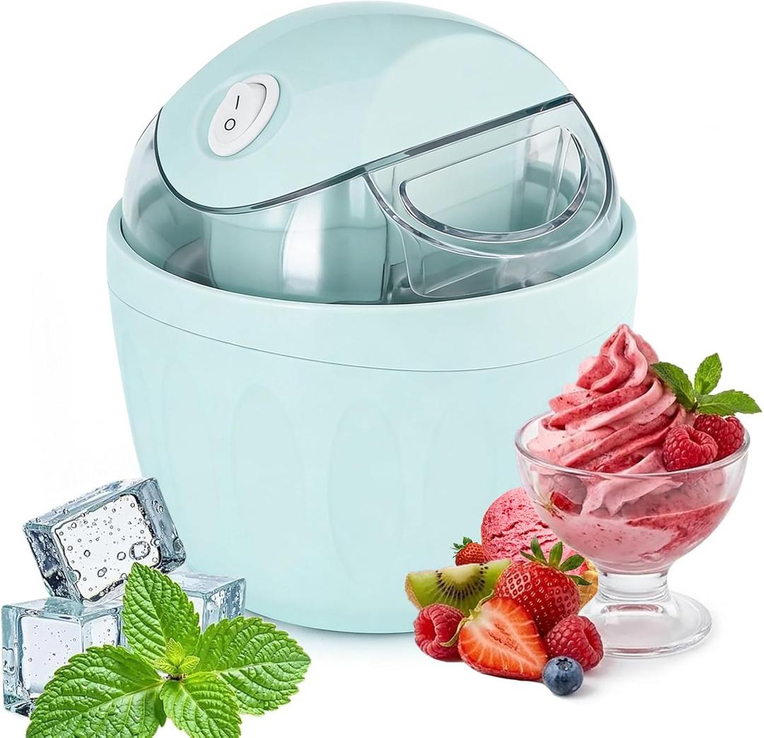 Mini ice Cream Maker, 2026 New DIY Mini Ice Cream Maker,One-Touch Dessert Maker, Single Serving of Gelato, Frozen Yogurt, Compact Electric Makers for Kitchen, Just 15 Minutes