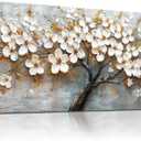 MEICEN88 Tree Of Life Wall Art, Large Canvas Wall Art, Vintage Wall Decor,Modern Farmhouse Decor Tree Canvas Prints Artwork, Floral Pictures For Living Room Bedroom Office Home Decorations 20"X40"