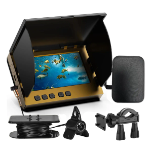 4.3inch Underwater Fishing Camera,65ft Cable 220° Ultra Wide Angle 21pcs IR Lights with Night Vision,Portable Storage Bag,5000mAh Fish Finder for Ice Fishing,Lake,Boat,Kayak