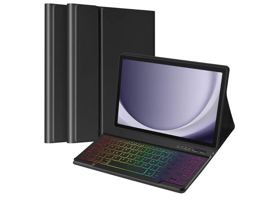 TaIYanG Backlit Keyboard Case for Samsung Galaxy Tab A9 Plus 11 Inch 2023 Model (SM-X210/X216/X218), Slim Lightweight Stand Cover with Magnetically Detachable Wireless Bluetooth Keyboard,Black