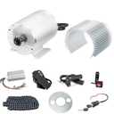 48V Go Kart Motor Assembly 1000W Electric Brushless DC Motor System 3500RPM with 30A BLDC Control Unit Handlebar Twist Grip Control (48V1000W Set with Mounting Bracket)