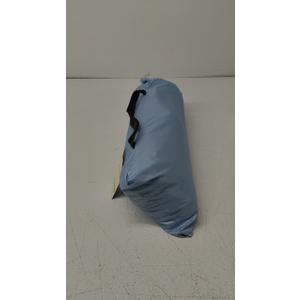 WhiteFang Beach Tent Anti-UV Portable Sun Shade Shelter for 3 Person, Extendable Floor with 3 Ventilating Mesh Windows Plus Carrying Bag, Stakes and Guy Lines (Sierra Blue)