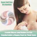 wegreeco Nursing Breast Pads (14 Pack) + Laundry Bag & Travel Storage Bag, 4.7 inch - Washable & Reusable Breastfeeding Nursing Pads (Mild, Large, Contoured Shape)