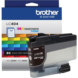 Brother Genuine LC404BKYield Black INKvestment Tank Ink Cartridge Page Yield -750