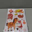 HOWAF 8 Sheets Chinese New Year Window Clings, Year of The Horse Window Stickers for Spring Festival Party Decorations,2026 Lunar New Years Static Windows Decals Red Gold Windows Glasses Decor