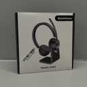 (Upgraded Version) Wireless Headset, Bluetooth Headset with Noise Cancelling Microphone, Best Headphones with Mic Mute & USB Dongle for PC/Computer/Laptop/Cell Phones/Remote Work/Call Center (Black)