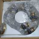 Art Deco Chandelier Green Glass Globe Chandelier 6-Light Gold Vintage Wood Pendant Light Fixtures Mid Century Ceiling Hanging Light for Living Room Bedroom Kitchen