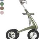 byACRE Carbon Overland/All Terrain Carbon rollator/Big Pneumatic Wheels/Lightweight at only 14.8 lbs/Foldable with seat