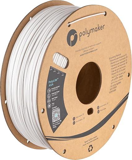 Polymaker ASA Filament 1.75mm White 1KG, UV & Weather Resistant
Outdoor Functional Parts, Durable, High Heat Resistant, Impact-Resistant, Reliable Layer Adhesion, 3D Printer Filament