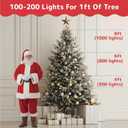 PREXTEX 100 Count Clear Christmas Lights - 20 ft Ultra Bright String Lights with Green Wire for Indoor and Outdoor Use, Christmas Trees, Holidays, Patios and Garden