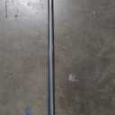 1-1/8 Inch Diameter Burnished Silver Curtain Rod with Geometric Faceted Finials, 36-72'' Telescoping Single Curtain Rods for window width 24-68 inch, 1 pack