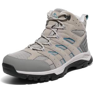 NORTIV 8 Women's Waterproof Hiking Boots Outdoor Trekking Mid Backpacking Mountaineering lightweight boots (9)