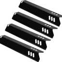 Unicook 4 Pack 15 Inch Grill Heat Plates Replacement Parts for Dyna-Glo DGF510SSP, DGF493BNP, Porcelain Grill Burner Covers, BBQ Heat Shields for Uniflame GBC1460W