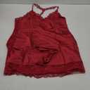 Avidlove Women Lingerie Satin Lace Chemise Nightgown Sexy Full Slips Sleepwear S-4XL (1red)