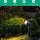 EDISHINE Low Voltage LED Landscape Lights with 35 Beam Angle, 3.2W 240LM 3000K Outdoor Landscape Lighting, CRI 80, Waterproof SpotLights for Trees, House, Yard, Garden, ETL Listed, 4 Pack