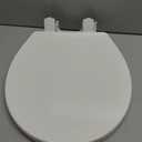 1M Family Toilet Seat, Patented Slow Close & Quick Releasing Technology, Anti-Wiggling, Easy to Install and Clean, Standard Round with Toddler Seat Built In (1 Piece)