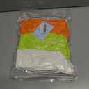 2 x Women's Neon Scrunch Crew Socks 80s 90s Retro 3-Pack Cotton Stacked Boot Calf Cozy Ribbed Slouchy Socks Size 5-10 (1-white/Neon Green/Neon Orange)