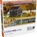 Buffalo Games - Charles Wysocki - Nantucket Flower Shop - 300 Piece Jigsaw Puzzle for Adults -Challenging Puzzle Perfect for Game Nights - Finished Size is 21.25 x 15.00