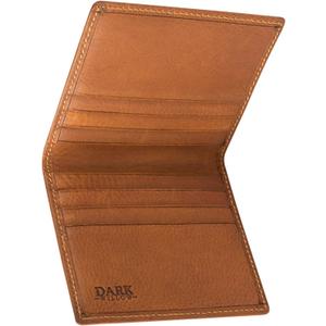 Men's Credit Card Holder, Brown Leather Wallet, Slim Bi-fold Wallet, Compact Wallet, RFID blocking